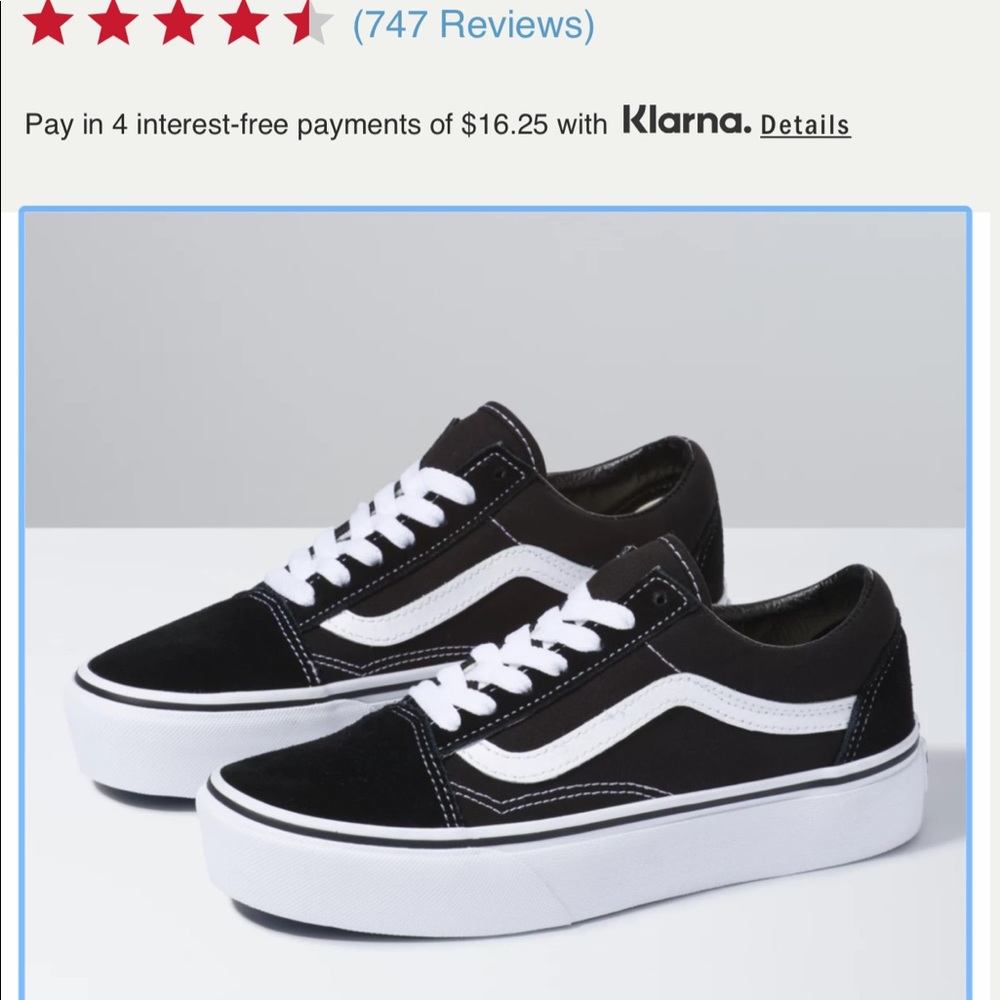 VANS old skool platform shoe